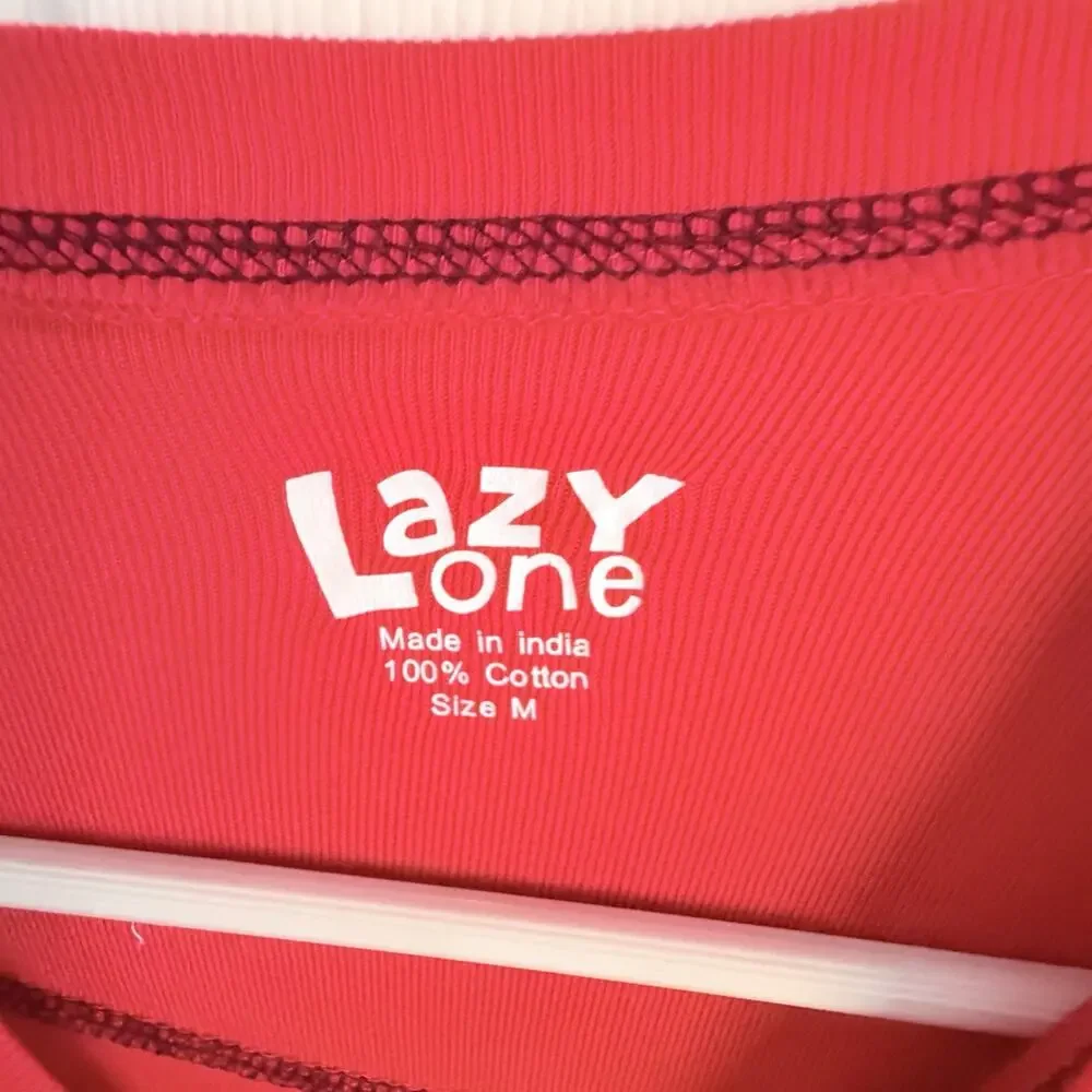 Lazy One Bear Bum Red Flapjack Long Johns One Piece Pajamas Size M Adult NWT